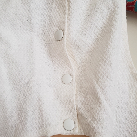 Georgiou Studio White Dress Opening in Back Padded - Picture 3 of 7